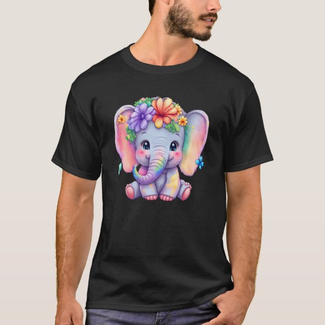 Glass Elephant Ladie Save Elephant Kindness Women T-Shirt (Vorderseite)