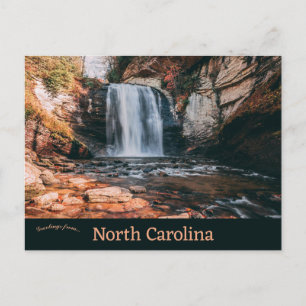 Glass Falls North Carolina Postkarte