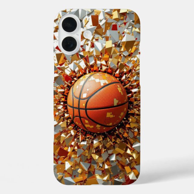 Glass Guard Basketball Case-Mate iPhone Hülle (Rückseite)