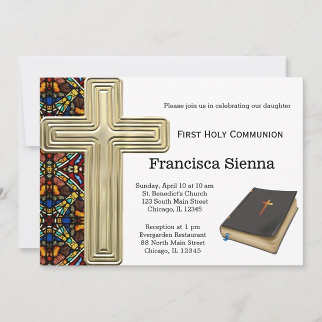 Glass-heilige Kommune Einladung (Vorderseite)