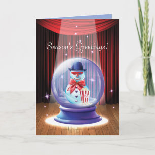 Glass Holiday Fantasy Corporate Greeting Card Feiertagskarte