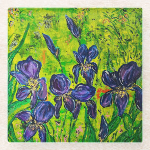 Glass Iris Untersetzer