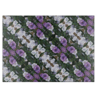Glass Kitchen Cutting Board - Lavender Mallows #2 Schneidebrett