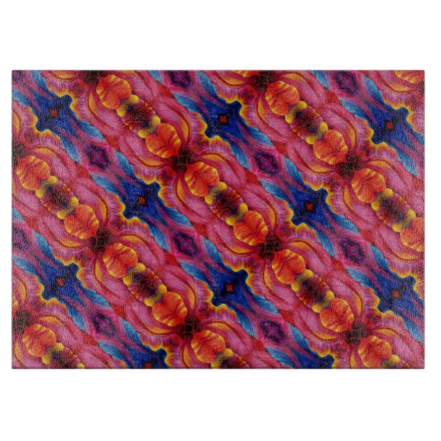 Glass Kitchen Cutting Board - Tulip Abstrakt Schneidebrett (Vorderseite)