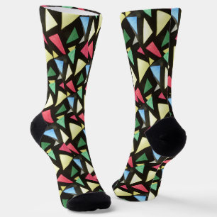 Glass Kleines Muster Weihnachtssocken für die Crew Socken