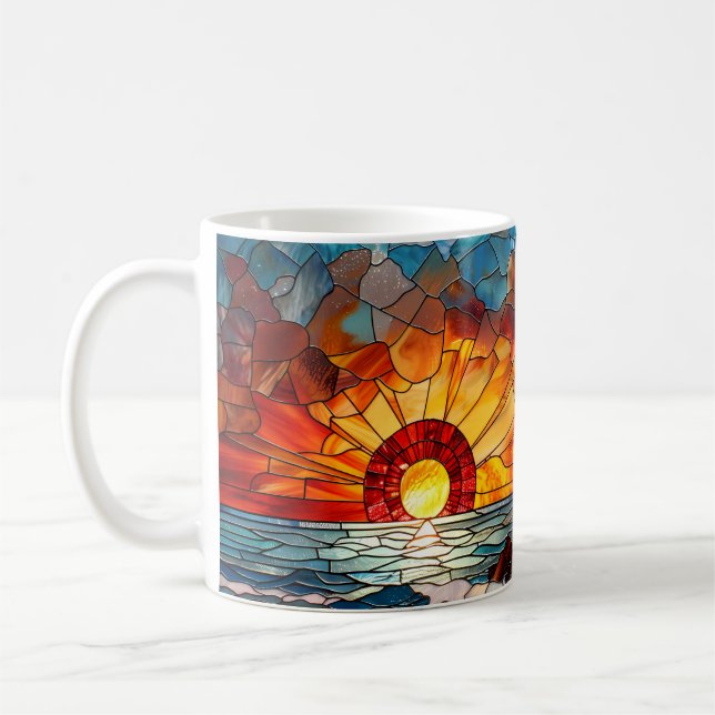 Glass Lighthouse Sonnenaufgang Kaffeetasse (Links)