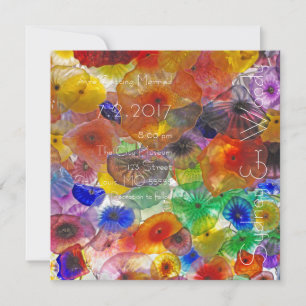 Glass Lights Wedding Einladung