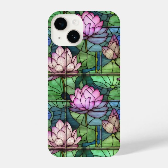 Glass Lotus iPhone 14 Slim Fit Case iPhone Hülle (Rückseite)