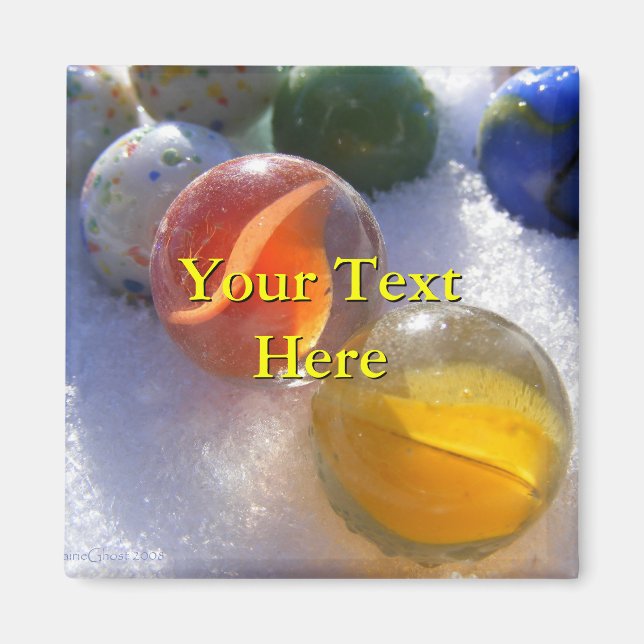 Glass Marbles Magnet (Vorne)