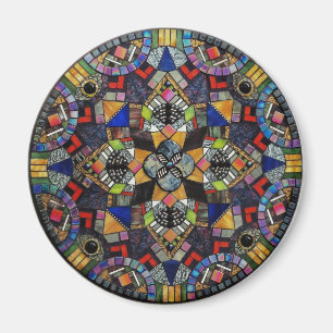 Glass Mosaic Mandala Magnet
