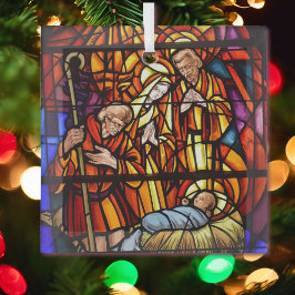 Glass Nativity Image Baby Jesus Ornament Aus Glas