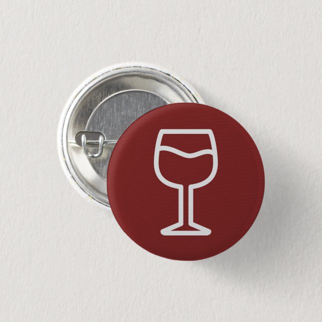 Glass o' Wine Button (Vorne & Hinten)