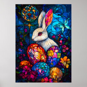 Glass Oaster Bunny Fantasy Poster