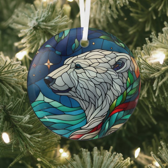 Glass Polar Bear Ornament Aus Glas (InSitu)
