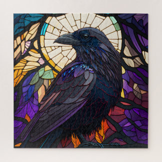 Glass Raven, Hexe vertraut, groß Puzzle