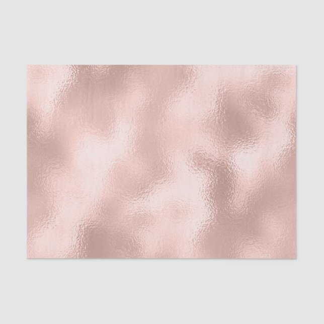 Glass Rose Gold Metallic Danke, Bridal Seidenpapier (Vorderseite)