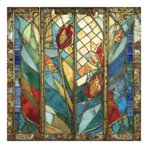 Glass Rote Hauptopftiere bei Sonnenaufgang Fotodruck