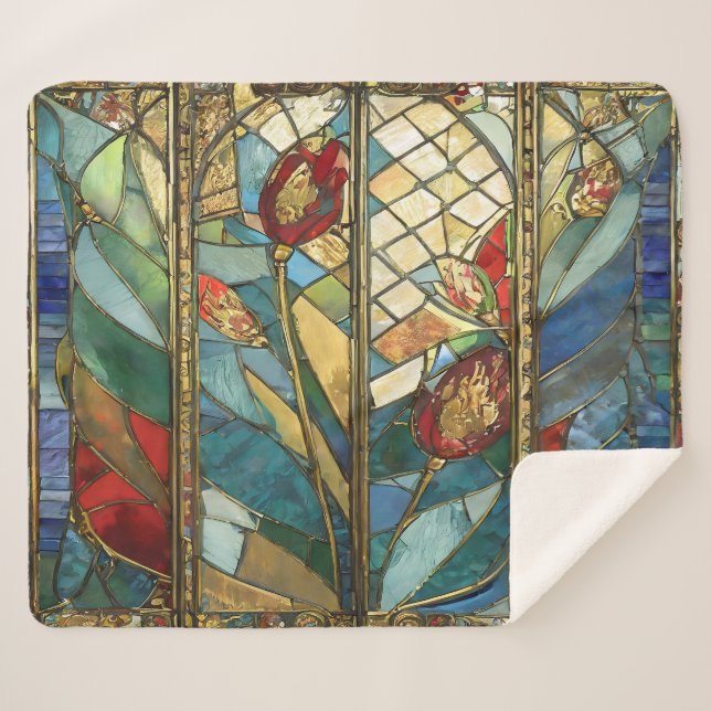 Glass Rote Hauptopftiere bei Sonnenaufgang Sherpadecke (Vorderseite (Horizontal))