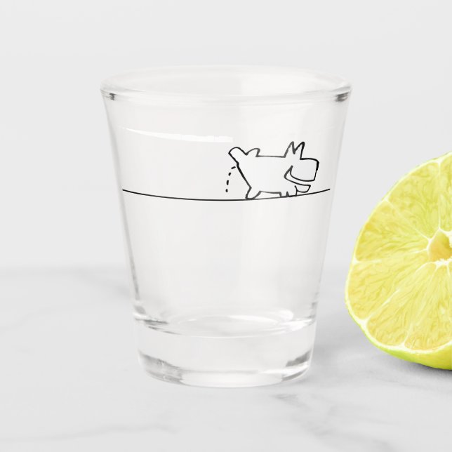 Glass Schnapsglas (Vorderseite)