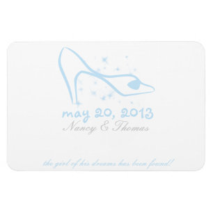 Glass Slipper Save the Date Magnet
