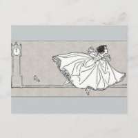 Glass Slipper Vintag Cinderella Postcard
