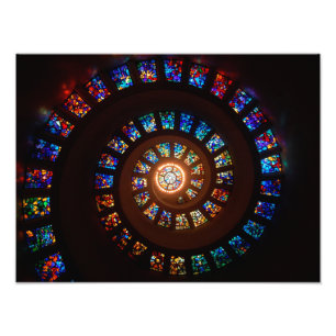 Glass Spiral Window Fotodruck