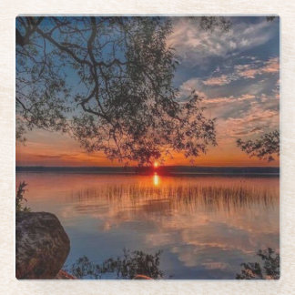 Glass Sunset Untersetzer