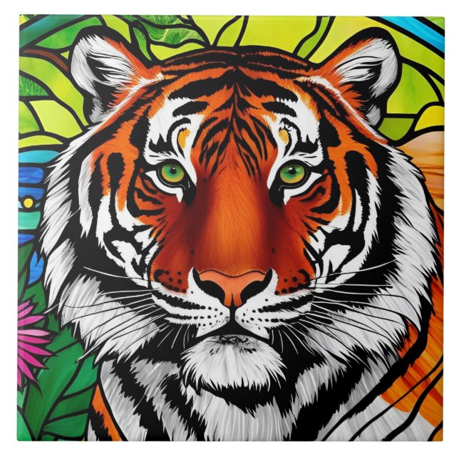 Glass Tiger Fliese (Vorderseite)