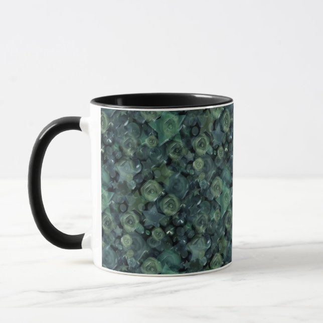 Glass Til 3D Liquid Roses and Stars Tasse (Links)