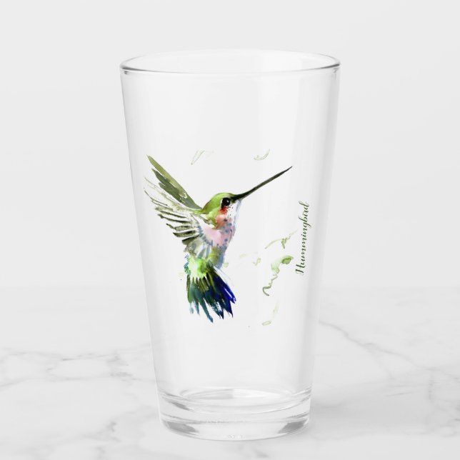 Glass Tumbler - Anpassen von Hummingbird (Vorderseite)