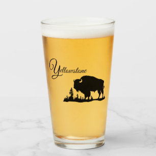 Glass Tumbler-Yellowstone Buffalo Glas