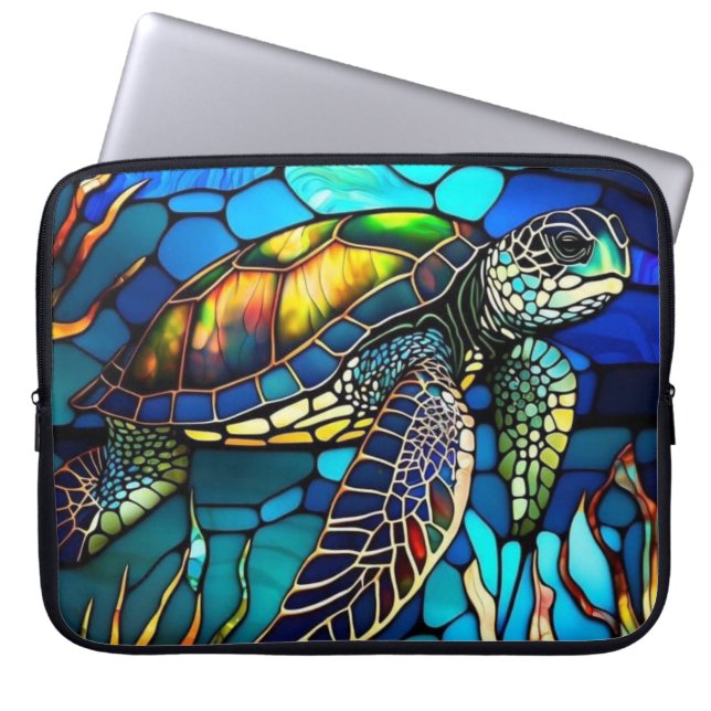Glass Turtle Laptop Bag Laptopschutzhülle (Vorderseite)