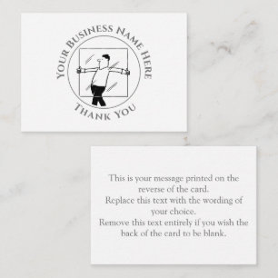 Glass und glänzend Vielen Dank Note Card Mitteilungskarte