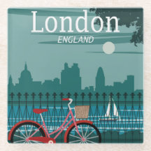 Glass Untersetzer - London England Vereinigtes Kön