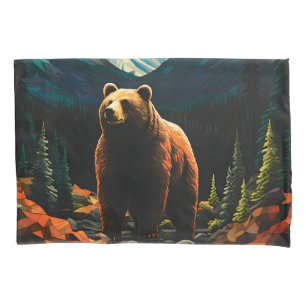 Glass Wildlife Mountain Sunset Bear Kissenbezug