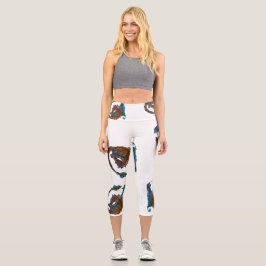 Glass Wing Dragon Maureen Girard Capri Leggings