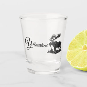 Glass-Yellowstone-Elche Schnapsglas