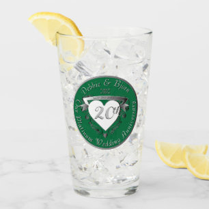 Glass zum 20. Hochzeitstag Glas