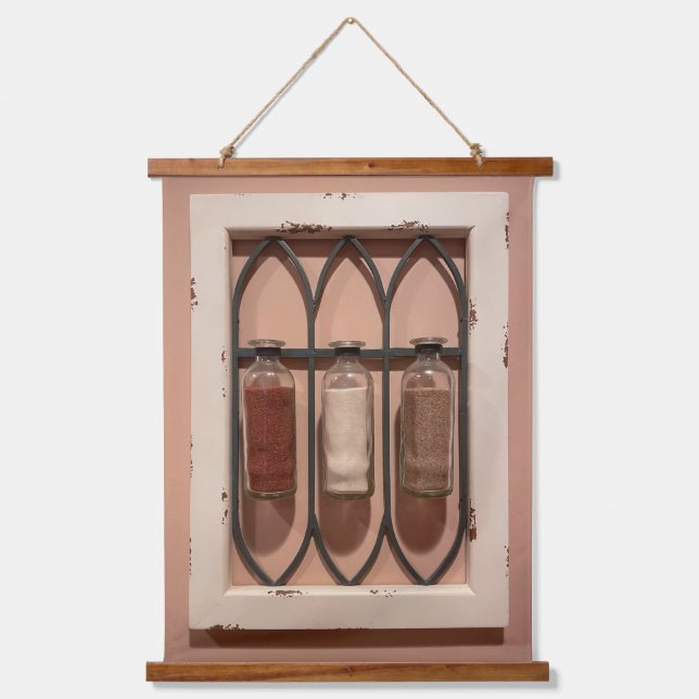 Glassandflaschen Wandteppiche (Vorderseite)