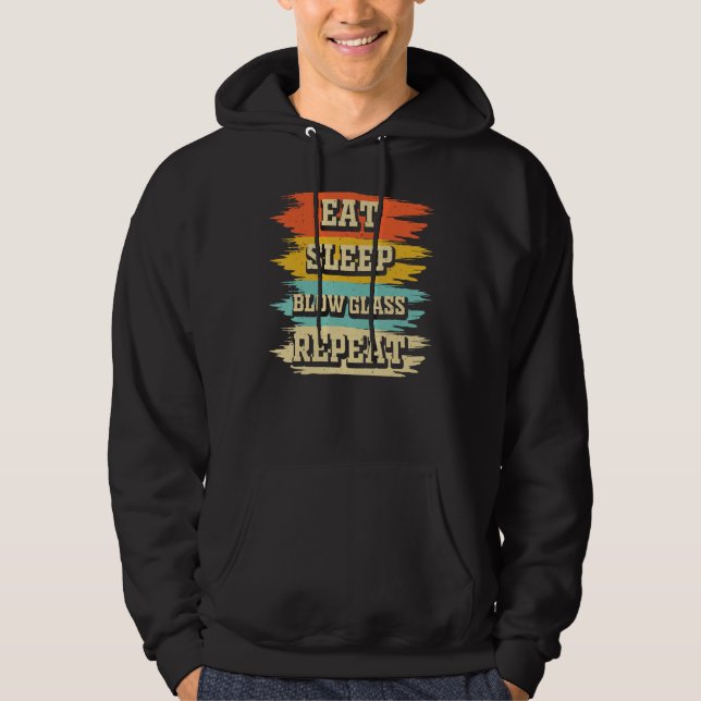 Glassblowing retro vintage  for glassblower 4 hoodie (Vorderseite)