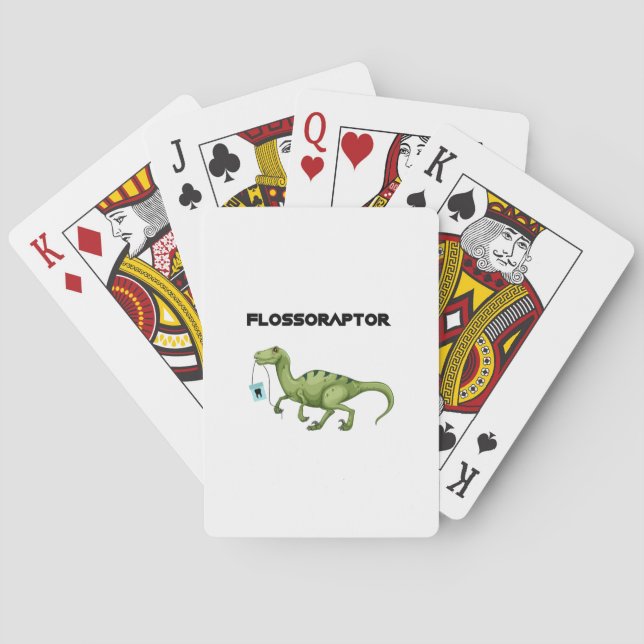 Glasschlacke Flossoraptor Spielkarten (Rückseite)