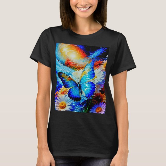 Glasschmetterling in der Glaswelt T-Shirt (Vorderseite)