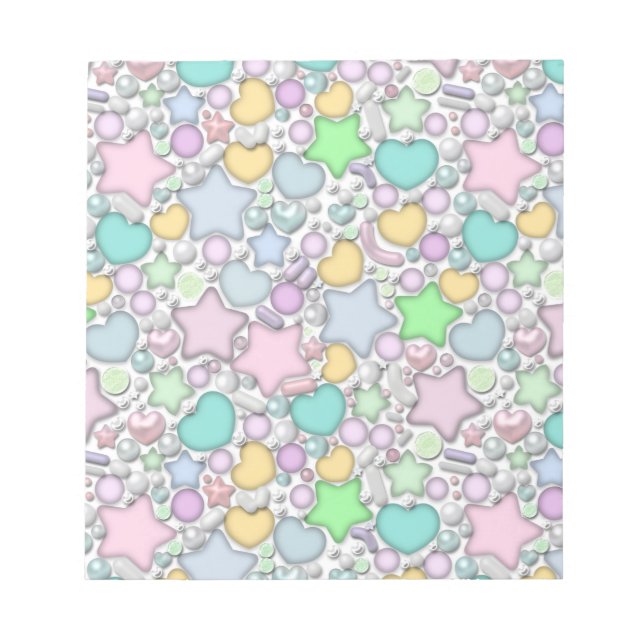 Glasschmuck Notizblock (Vorderseite)