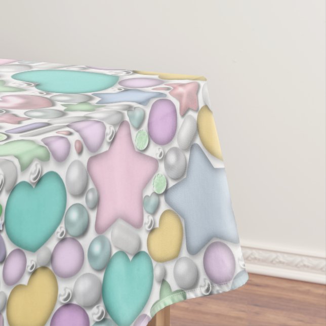 Glasschmuck Tischdecke (Beispiel)