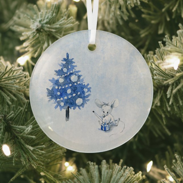 Glasschmuck - Weihnachtsmäuse Ornament Aus Glas (InSitu)