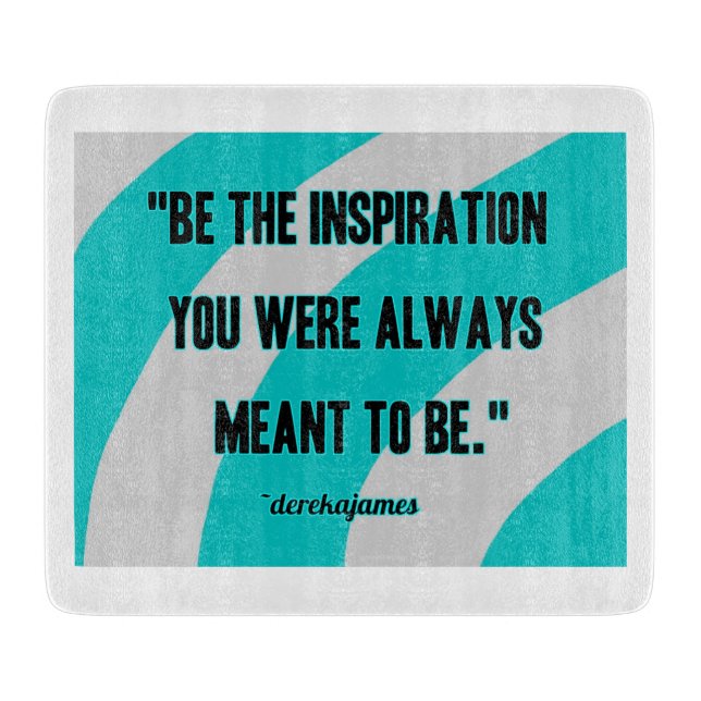 Glasschneidebrett für Inspiration Schneidebrett (Vorderseite)