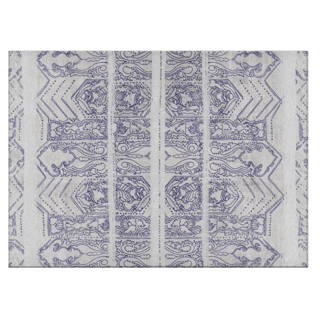 Glasschneiden-Brett - Boho Dekor Schneidebrett (Vorderseite)