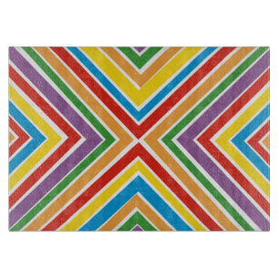 Glasschneiden-Brett-Bullaugen-Regenbogen Schneidebrett