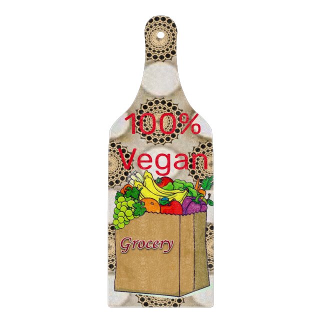 Glasschneider 100% Vegan Schneidebrett (Vorderseite)