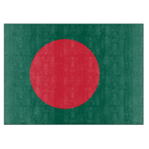 Glasschneider mit Flagge von Bangladesch Schneidebrett